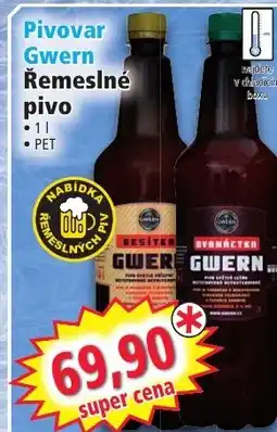 Norma Pivovar Gwern Řemeslné pivo nabídka