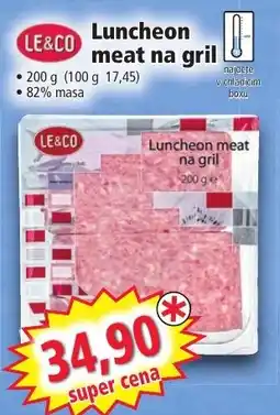 Norma Luncheon meat na gril nabídka