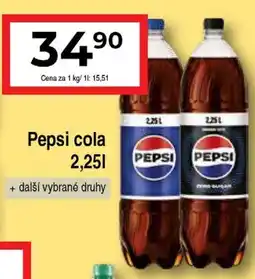 Hruška Pepsi cola 2,25L nabídka