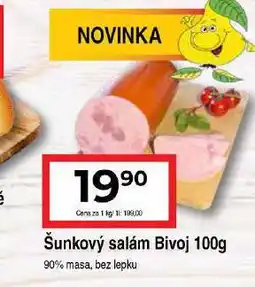 Hruška Šunkový salám bivoj nabídka