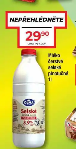 Hruška Mléko čerstvé selské nabídka