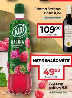 Hruška Jupí sirup nabídka