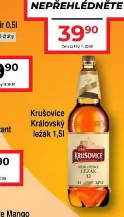 Hruška Pivo krušovice nabídka