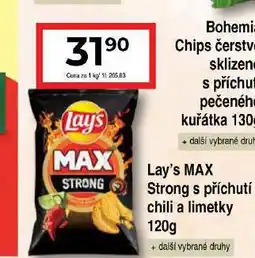 Hruška Lay's chipsy nabídka