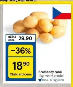 Tesco Brambory rané nabídka