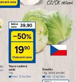Tesco Ledový salát nabídka