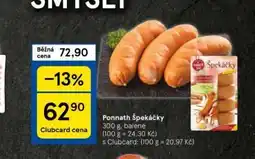Tesco Ponnath špekáčky nabídka