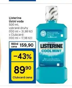 Tesco Listerine ústní voda nabídka