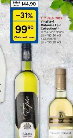 Tesco Vinařství mutěnice nabídka