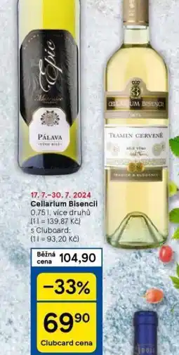 Tesco Cellarium bisencii nabídka