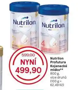 Tesco Nutrilon kojenecká výživa nabídka