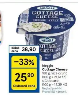 Tesco Meggle cottage cheese nabídka