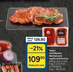 Tesco Marinovaná vepřová krkovice nabídka