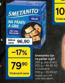 Tesco Smetanito sýr na pánev a gril nabídka
