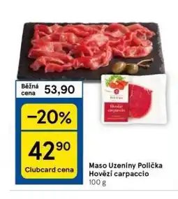 Tesco Hovězí carpaccio nabídka