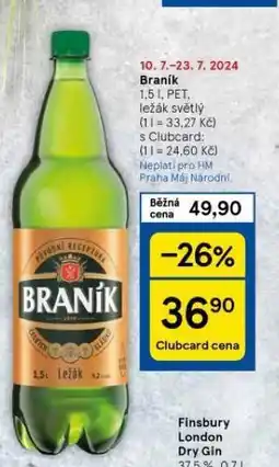 Tesco Pivo braník nabídka