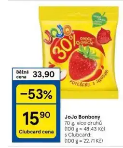 Tesco Jojo bonbony nabídka
