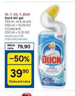 Tesco Duck wc gel nabídka