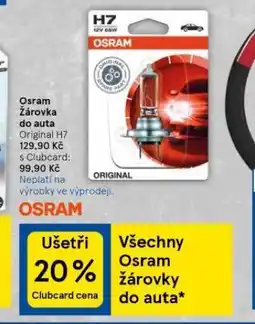 Tesco Osram žárovka do auta nabídka