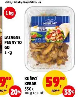Penny Market Kuřecí kebab nabídka