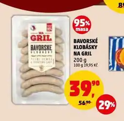 Penny Market Bavorské klobásky na gril nabídka