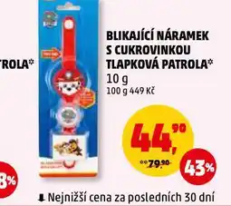 Penny Market Blikající náramek s cukrovinkou tlapková patrola nabídka