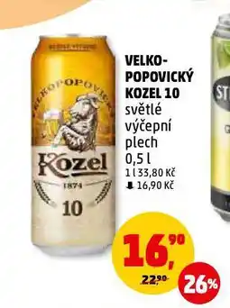 Penny Market Pivo velkopopovický kozel nabídka