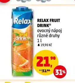 Penny Market Relax fruit drink nabídka