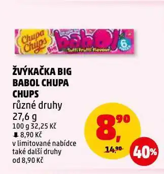 Penny Market Žvýkačka big babol chupa chups nabídka