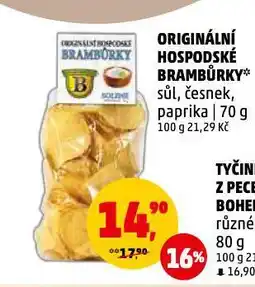 Penny Market Originální hospodské brambůrky nabídka