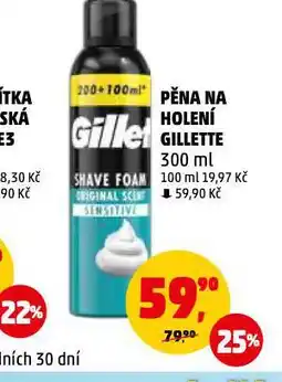 Penny Market Gillette pěna na holení nabídka