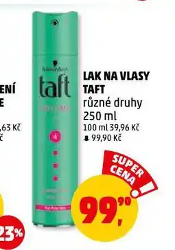 Penny Market Lak na vlasy taft nabídka