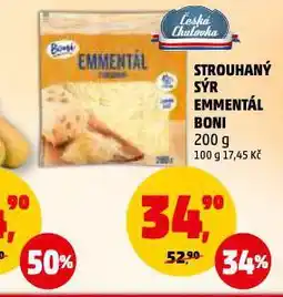 Penny Market Strouhaný sýr emmentál nabídka