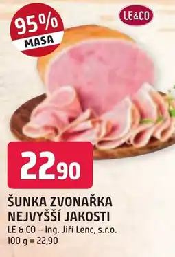 Trefa ŠUNKA ZVONAŘKA NEJVYŠŠÍ JAKOSTI nabídka