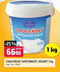 Trefa CHOCEŇSKÝ SMETANOVÝ JOGURT 1 kg nabídka
