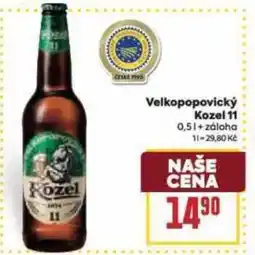 Billa Velkopopovický Kozel 11 0,5L nabídka