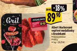 Albert Albert Marinované vepřové medailonky s brusinkami nabídka