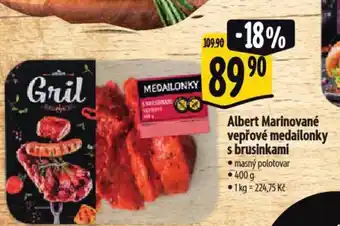 Albert Albert Marinované vepřové medailonky s brusinkami nabídka