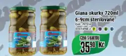 Tamda Foods Giana okurky 720ml 6-9cm sterilované nabídka