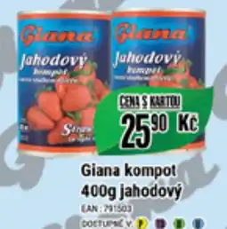 Tamda Foods Giana kompot 400g jahodový nabídka