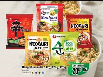 Tamda Foods Nong Shim nudle 112g, 120g, 125g nabídka