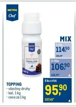 Makro TOPPING nabídka