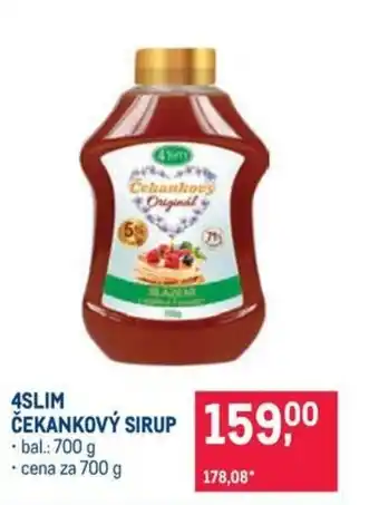 Makro 4SLIM ČEKANKOVÝ SIRUP nabídka