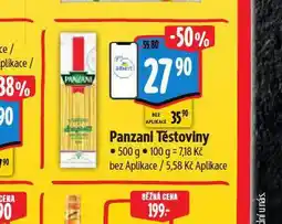 Albert Panzani těstoviny nabídka