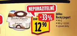 Albert Milko řecký jogurt nabídka