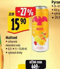 Albert Mattoni ochucená nabídka