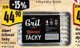 Albert Albert grilovací tácky nabídka