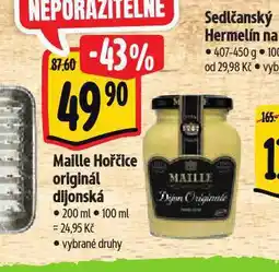 Albert Maille hořčice originál dijónská nabídka