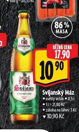 Albert Pivo svijanský máz nabídka