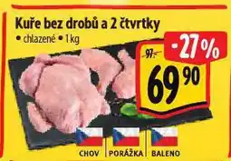 Albert Kuře bez drobů a 2 čtvrtky nabídka